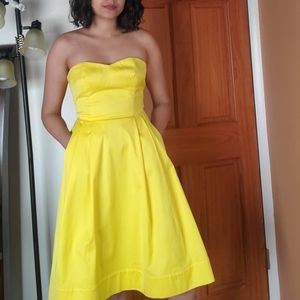 Banana Yellow Cocktail Dress